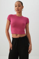 Crew Neck Crop Top
