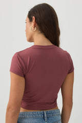 Crew Neck Crop Top