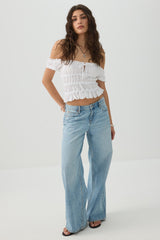 Smocked Crop Top