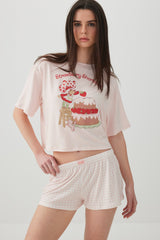 Knit Boxy Short PJ Set