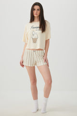 Knit Boxy Short PJ Set