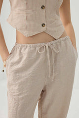 Mid Rise Wide Leg Pants