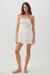 Floral Smocked Mini Romper