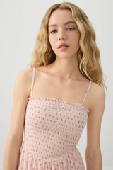 Floral Smocked Mini Romper