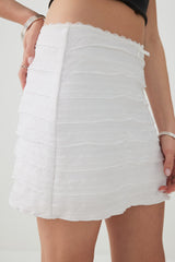 Ruffle Tube Mini Skirt