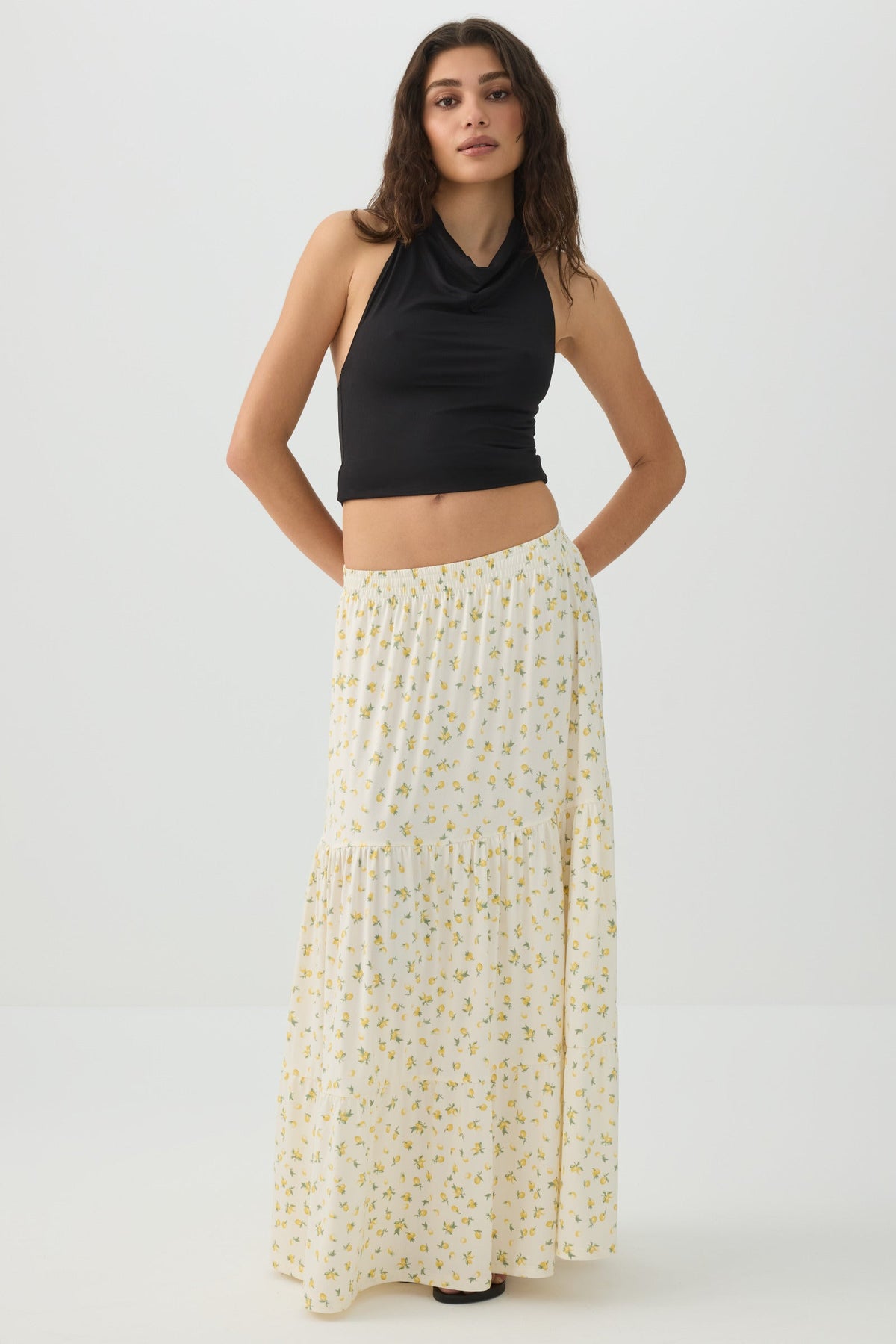Tiered Maxi Skirt