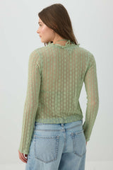 Tie Front Lace Cardigan