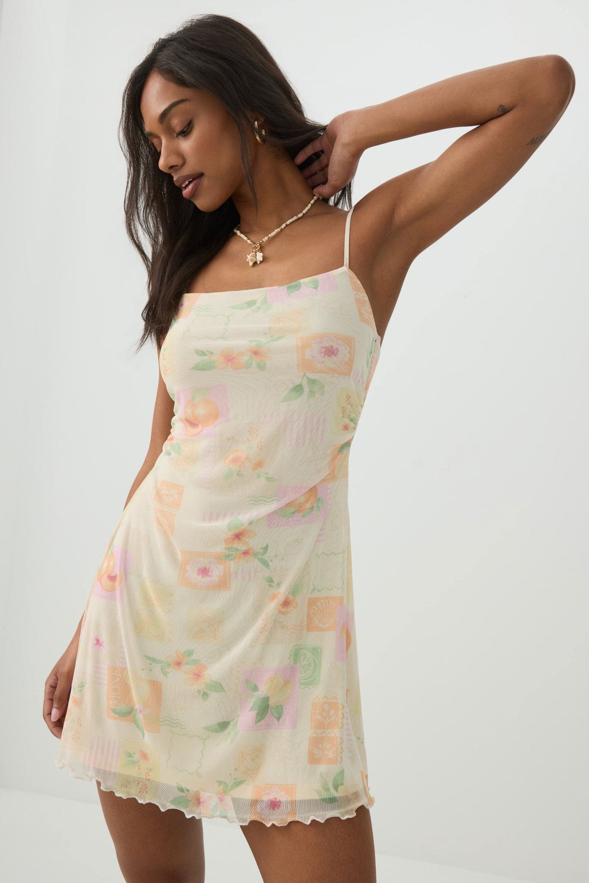 Square Neck Mini Dress