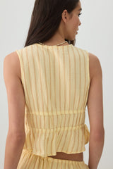 Gauze Tie-Front Top