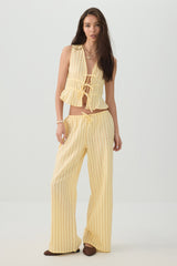 Gauze Tie-Front Top