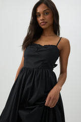 Poplin Sweetheart Midi Dress