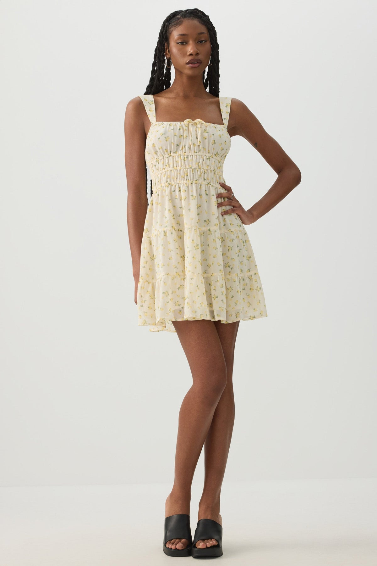 Tiered Smocked Mini Dress