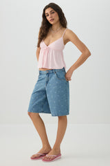 Low Rise Denim Jorts