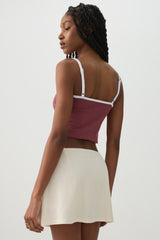 Textured Knit Mini Skort