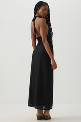 Lace Halter Maxi Dress