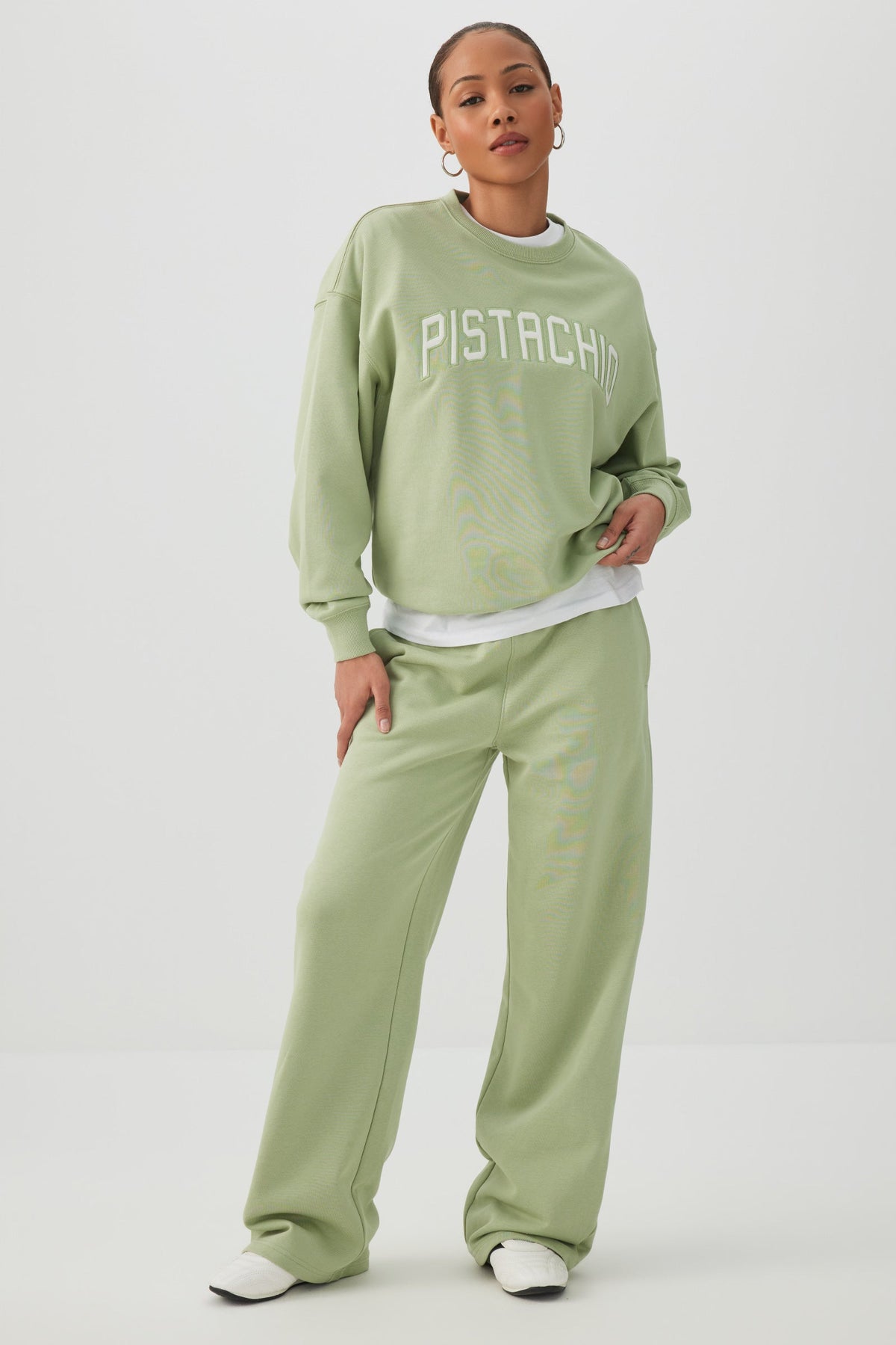 French Terry Wide Leg Pants