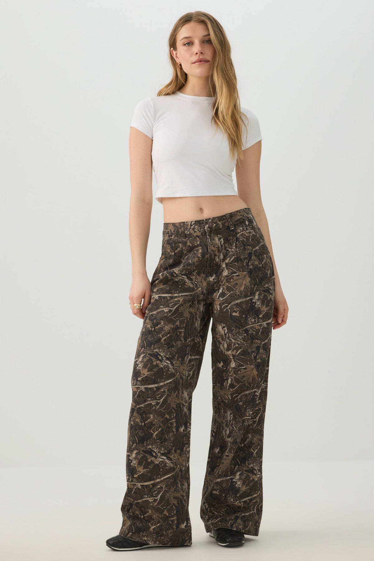 Camouflage Slouchy Carpenter Pants