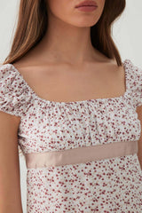 Babydoll Top with Satin Ribbon