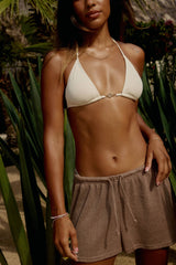 Triangle Bikini Top with Charm
