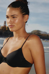 Underwire Bikini Top with Bow Detail
