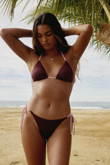 Contrast Triangle Bikini Top