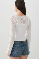 Open Stitch Knit Shrug