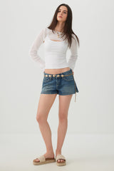 Open Stitch Knit Shrug