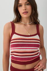 Striped Sweater Tank Top