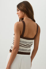 Striped Sweater Tank Top
