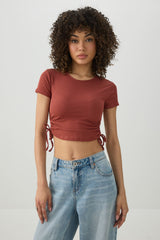 Ruched Side Ultra Crop Top
