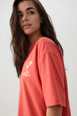 Long Oversized Graphic T-Shirt