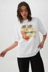 Long Oversized Graphic T-Shirt