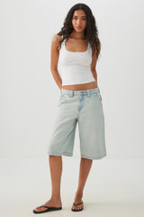 Basic Cropped Ribbed Tank Top