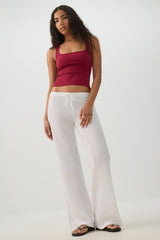 Basic Cropped Ribbed Tank Top