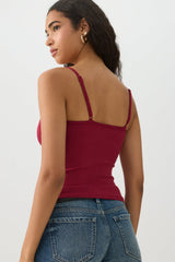 Basic Ribbed Knit Tank Top