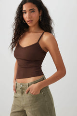 Basic Ribbed Knit Tank Top
