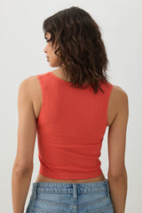 Seamless Ribbed Trapeze Tank Top