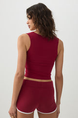 Seamless Ribbed Trapeze Tank Top