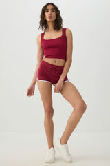 Seamless Ribbed Trapeze Tank Top