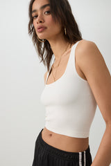 Seamless Ribbed Trapeze Tank Top