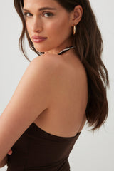 Short Halter Tank Top