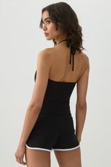 Short Halter Tank Top
