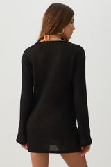 Textured Knit Mini Dress