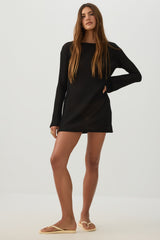 Textured Knit Mini Dress