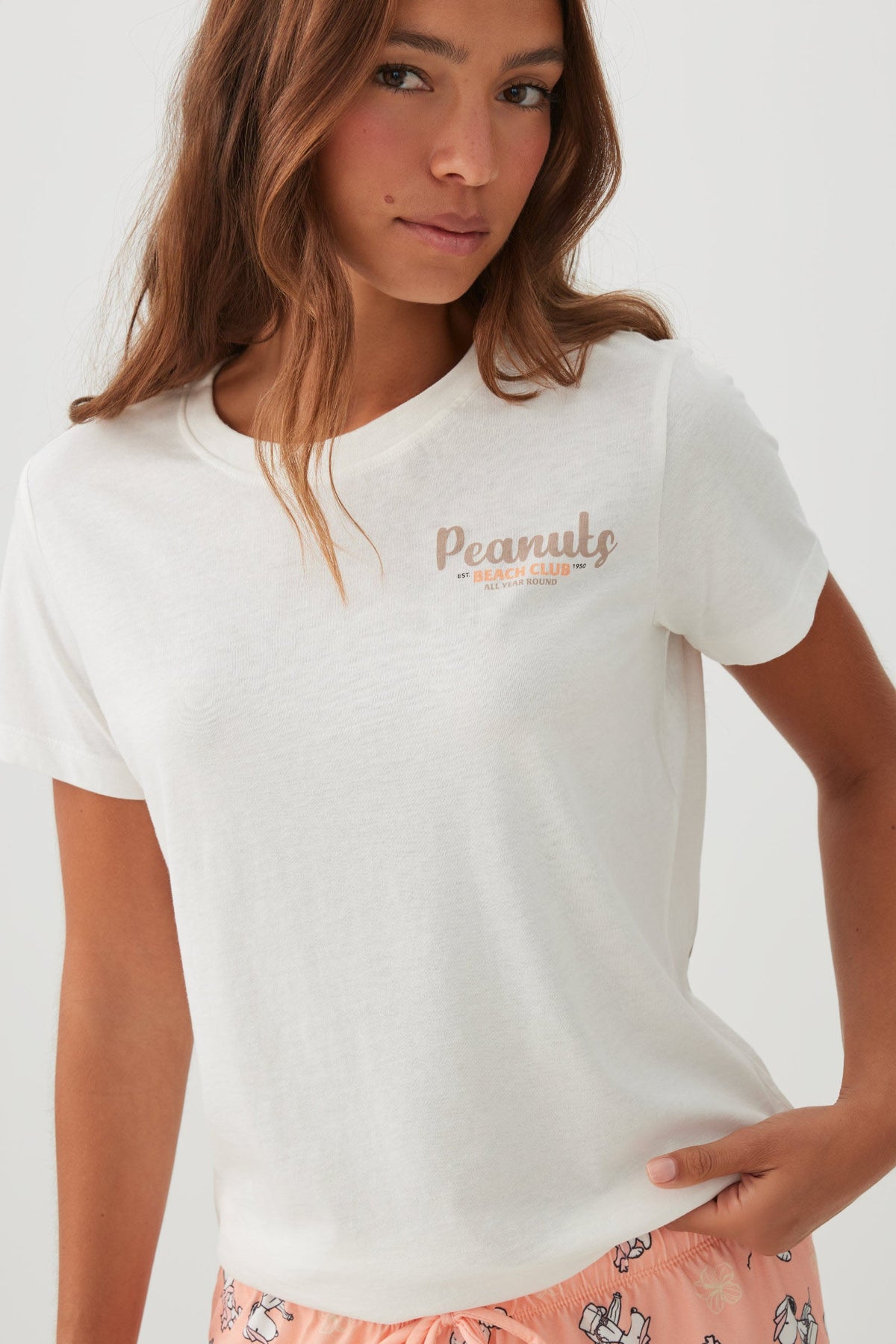 Classic Snoopy Print T-shirt