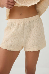 Textured Knit Shorts