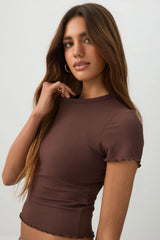 Ultra Crop Rib T-Shirt