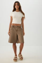 Ultra Crop Rib T-Shirt
