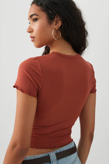 Ultra Crop Rib T-Shirt