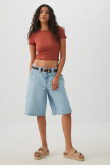 Ultra Crop Rib T-Shirt